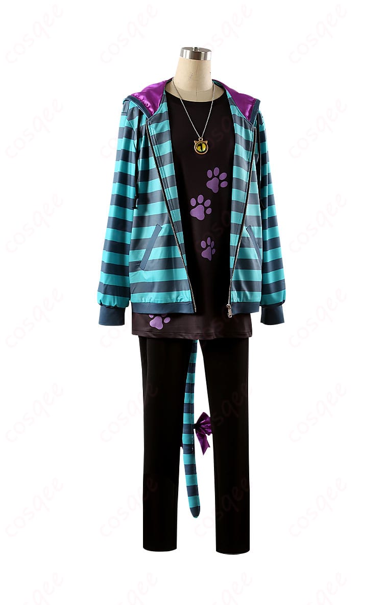 ブルーロック Alice ver. 蜂楽廻 コスプレ衣装側面図|サイズオーダメイド可