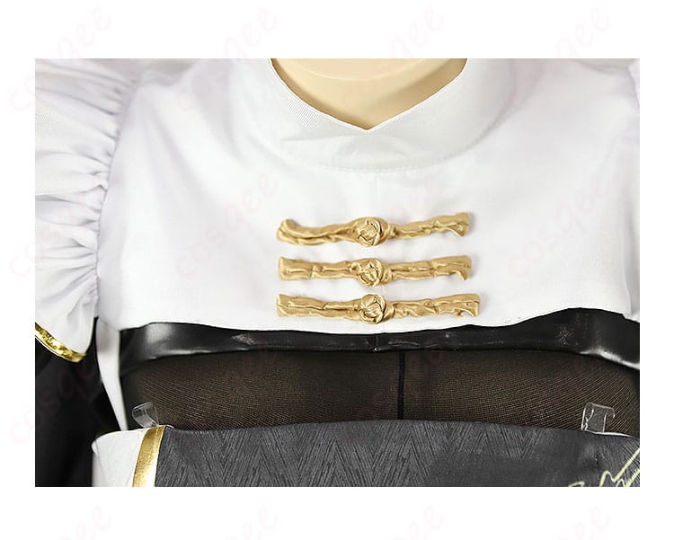 NIKKE ブラン コスプレ衣装(ビューティフルデイズ)装飾細部。刺繍やカラー配色をじっくり確認!