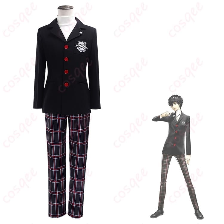 ペルソナ5 雨宮蓮 ジョーカー コスプレ衣装 黒コートセット｜動きやすく写真映えする定番スタイル - 1枚目の画像