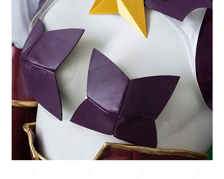 まほあこ 柊うてな コスプレ衣装 胸部装飾の細部。華やかさを引き立てるデザイン