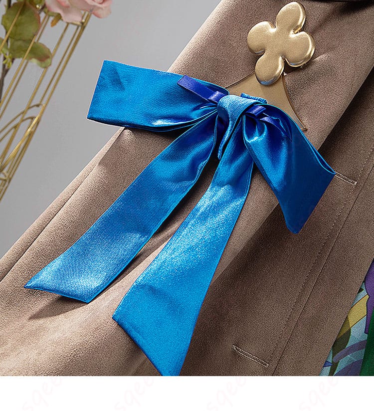 ポケットの蝶結び装飾の細部画像。可愛いデザインが際立つ部分です。