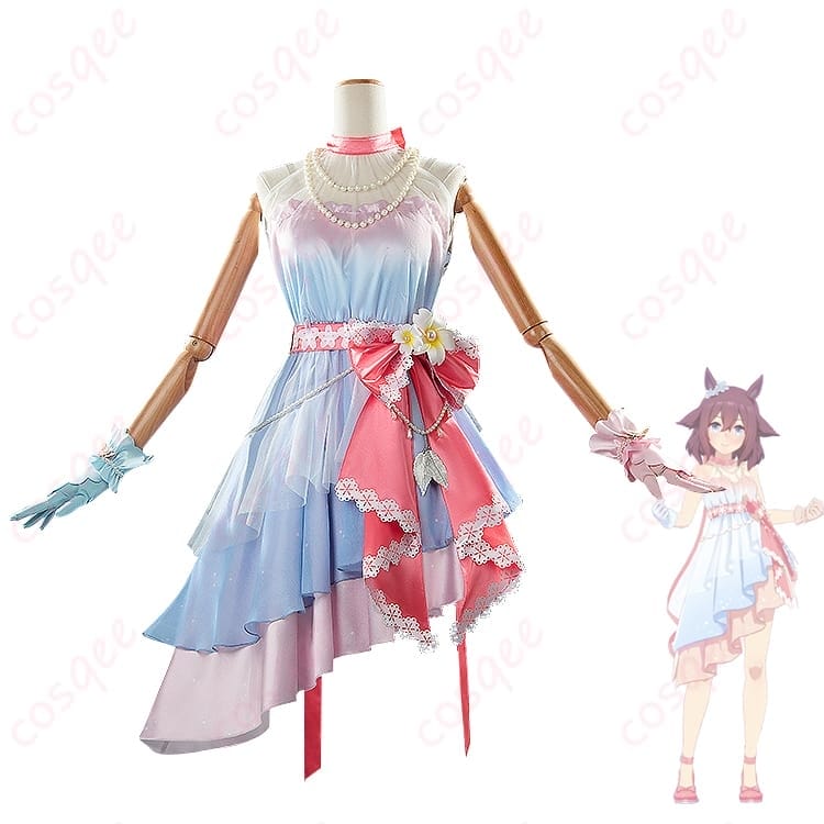 ウマ娘 サクラチヨノオー Fleur Enneigée ダンス衣装 コスプレ｜華やかで写真映えする上品スタイル - 1枚目の画像