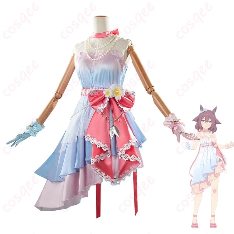 ウマ娘 サクラチヨノオー Fleur Enneigée ダンス衣装 コスプレ｜華やかで写真映えする上品スタイル - 3枚目の画像