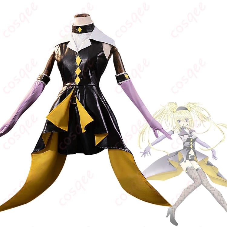 ほしな歌唄 ブラックダイヤモンド風コスプレ衣装｜光沢感とアクセ付で舞台・撮影が映える - 2枚目の画像