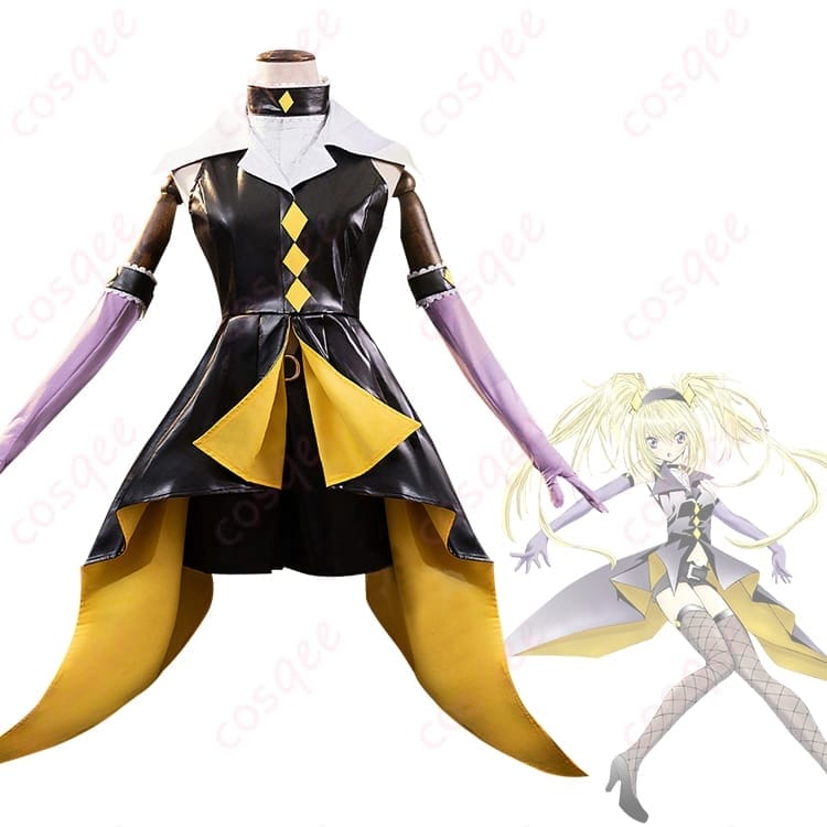 ほしな歌唄 ブラックダイヤモンド風コスプレ衣装｜光沢感とアクセ付で舞台・撮影が映える - 1枚目の画像