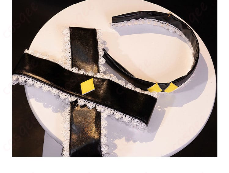 しゅごキャラ! ブラックダイヤモンド ほしな歌唄 コスプレ衣装 手袋・髪飾りの細部画像|小物もしっかり再現