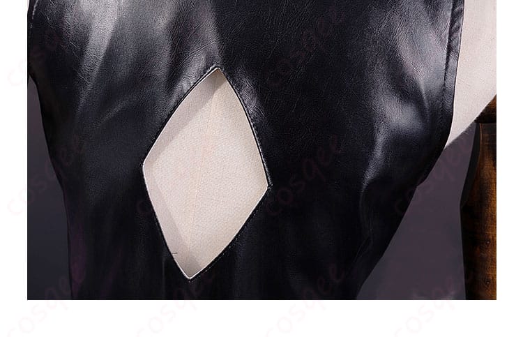 しゅごキャラ! ブラックダイヤモンド ほしな歌唄 コスプレ衣装 背面装飾ディテール|繊細なデザインの後ろ姿