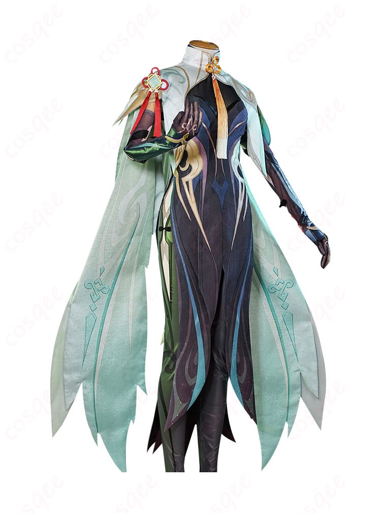 原神 閑雲 コスプレ衣装 側面全体図