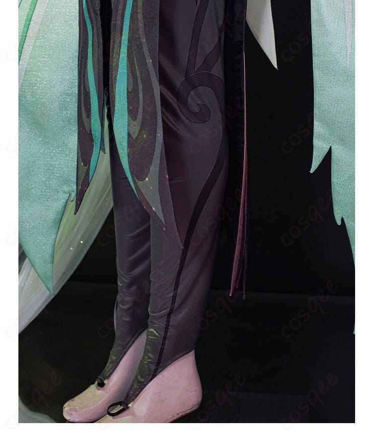 原神 閑雲 衣装脚部側面の装飾パーツアップ