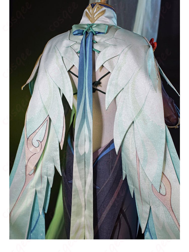 コスプレ衣装 閑雲 背面装飾の細部デザイン・再現度確認