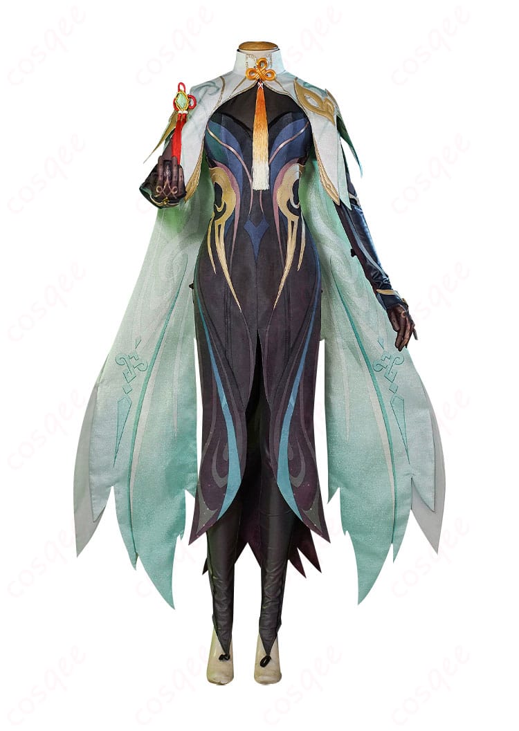原神 閑雲 コスプレ衣装 正面全体図