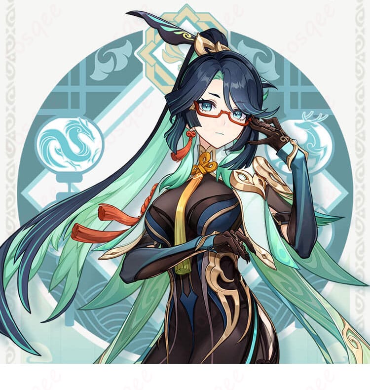 原神 閑雲(留雲借風真君)コスプレ衣装 着用イメージ+キャラ再現図