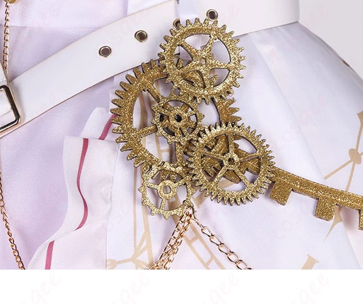 暁山瑞希 コスプレ衣装 腰のギア風装飾アップ|機械的モチーフが世界観を演出