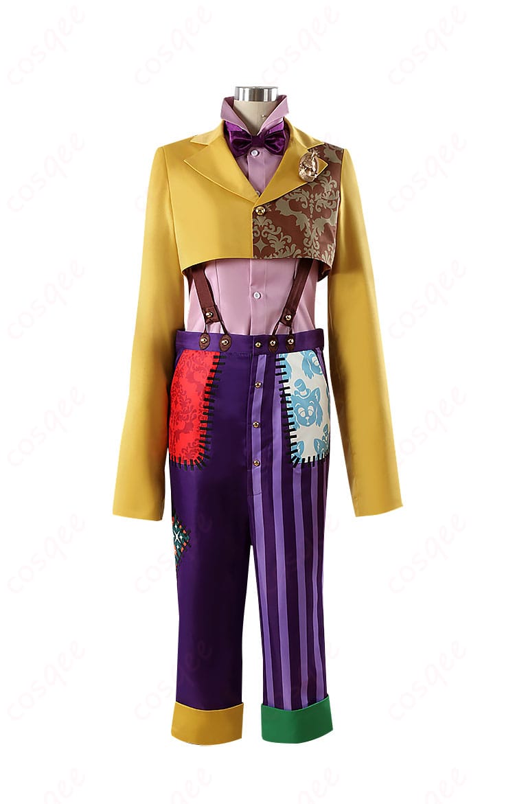 ツイステ ギデル コスプレ衣装 商品正面全体図。衣装の全体バランスやディテールをチェックしよう。