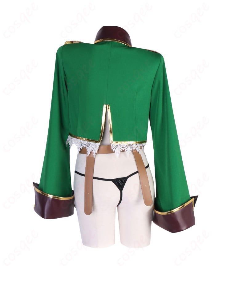 まほあこ 阿良河キウィ レオパルト コスプレ衣装 背面スタイル・マントの流れもチェック