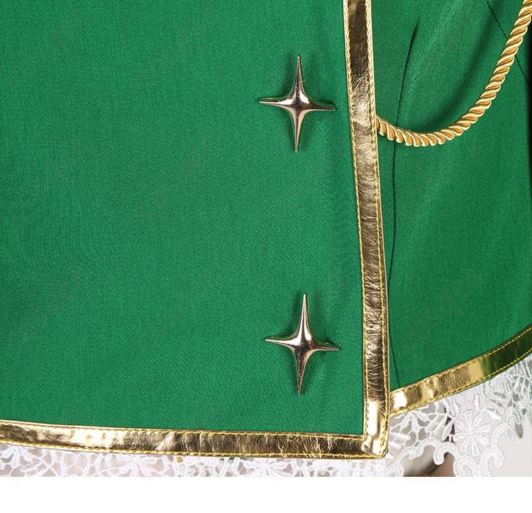 まほあこ 阿良河キウィ レオパルト コスプレ衣装 衣装裾の装飾詳細・動きに合わせて美しく揺れる