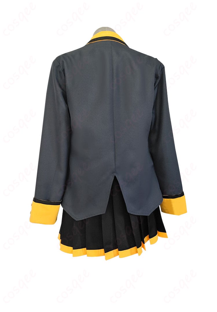 プロセカ 天馬咲希 コスプレ衣装の背面図。後ろ姿のシルエットやスカートの動きもリアルに再現!