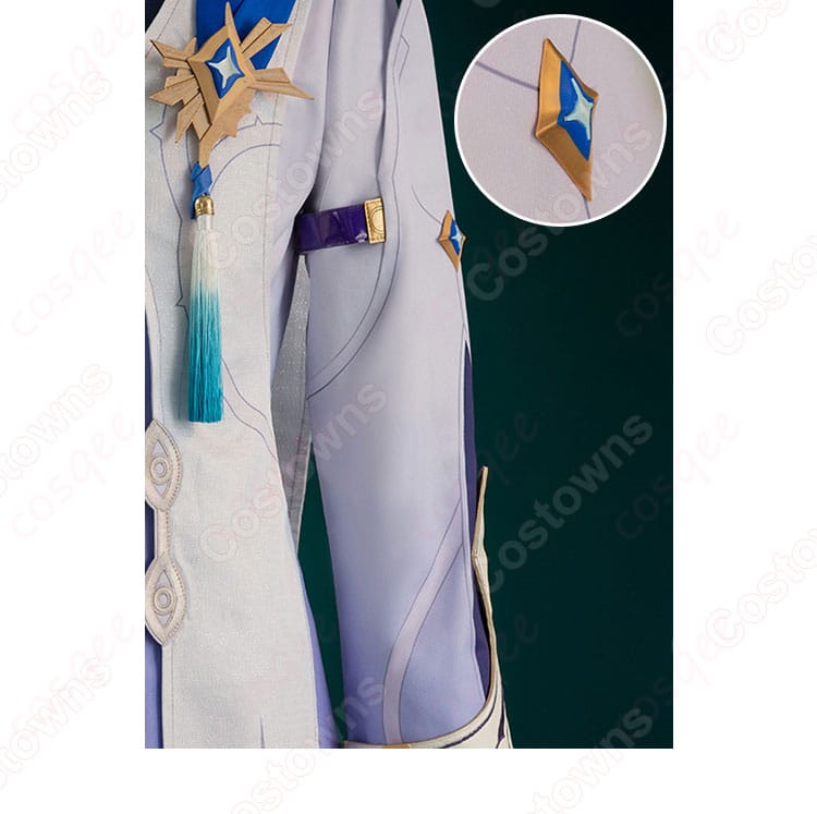サンデー コスプレ衣装 肩部分の装飾ディテール|スターレイル風コスチューム