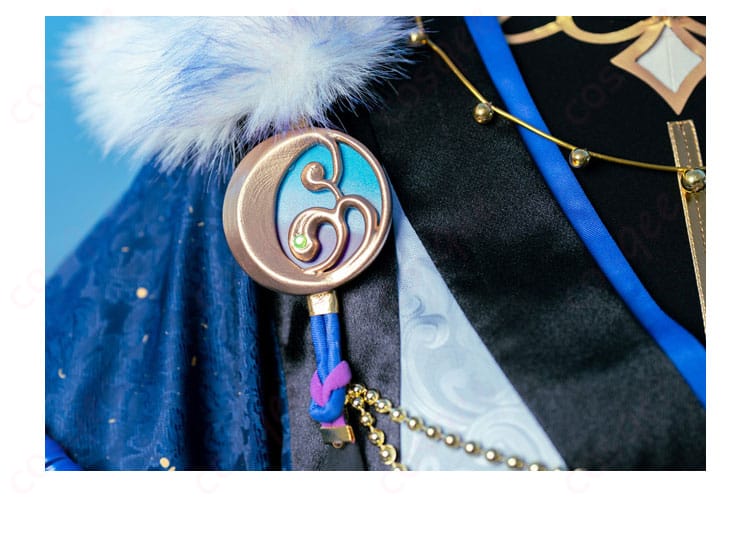 あんスタ 月隠れの宴衣装 肩部分の装飾ディテール、忠実な仕上がりを再現。