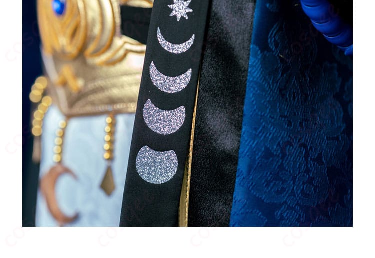 装飾布ディテール 月隠れの宴衣装 特徴的な垂れ布の風合いと動きを再現。