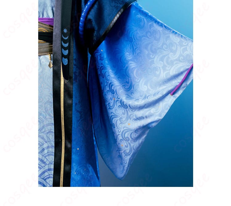 袖先・袖口の刺繍と装飾 月隠れの宴コスプレ衣装の袖正面ディテール。