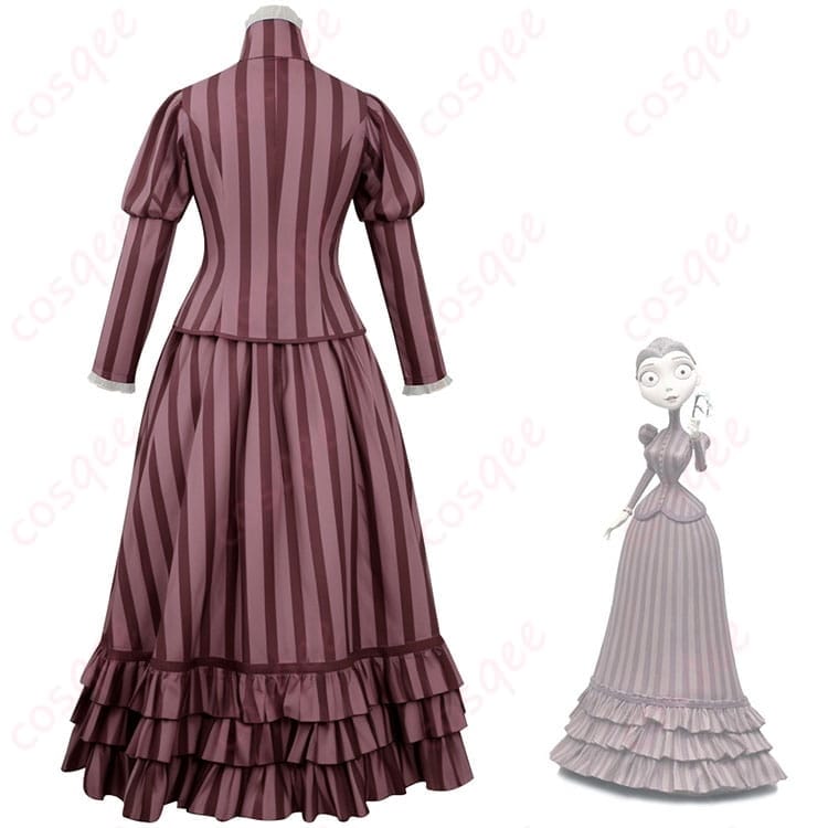 コープスブライド ヴィクトリア コスプレ衣装 上品クラシカルなトップス＋スカート - 2枚目の画像