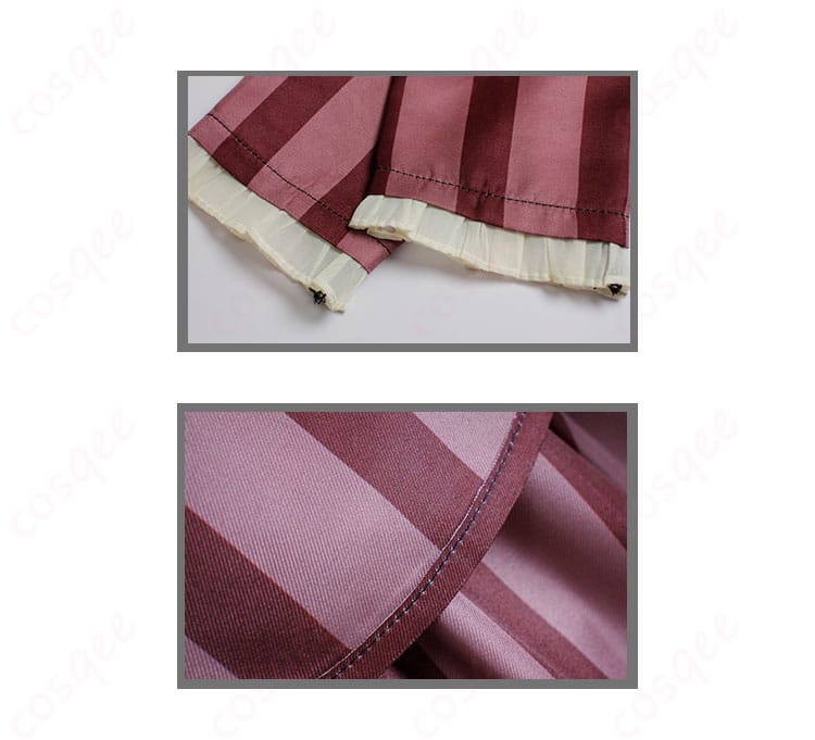 コープスブライド ヴィクトリア コスプレ衣装 袖口とスカート裾の細部アップ 柔らかな素材感が魅力