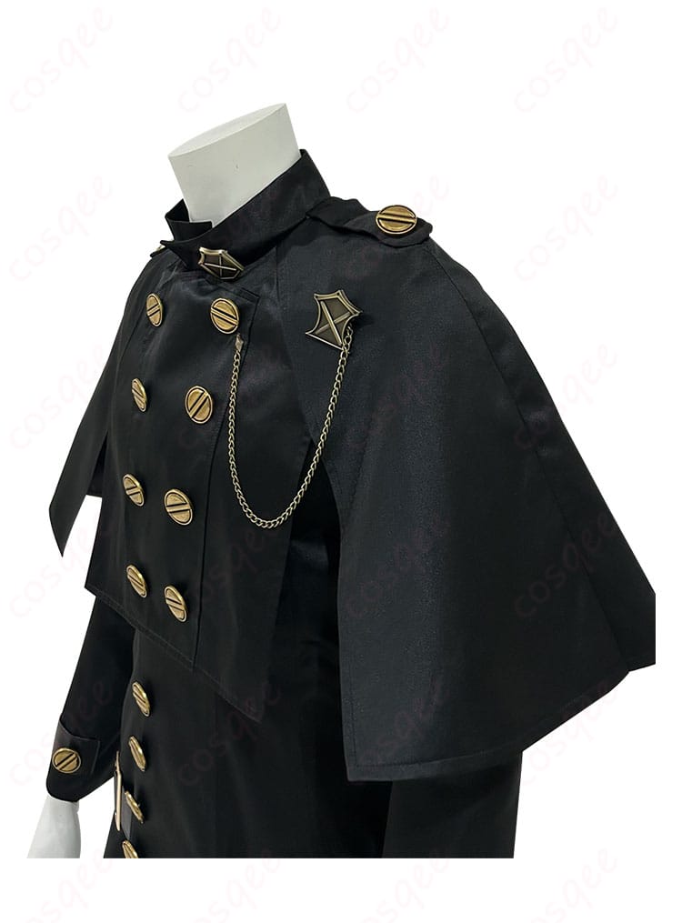 FF14 ヨルハ五一式軍装:術 コスプレ衣装 上衣サイド装飾ディテール―刺繍・素材感を拡大表示