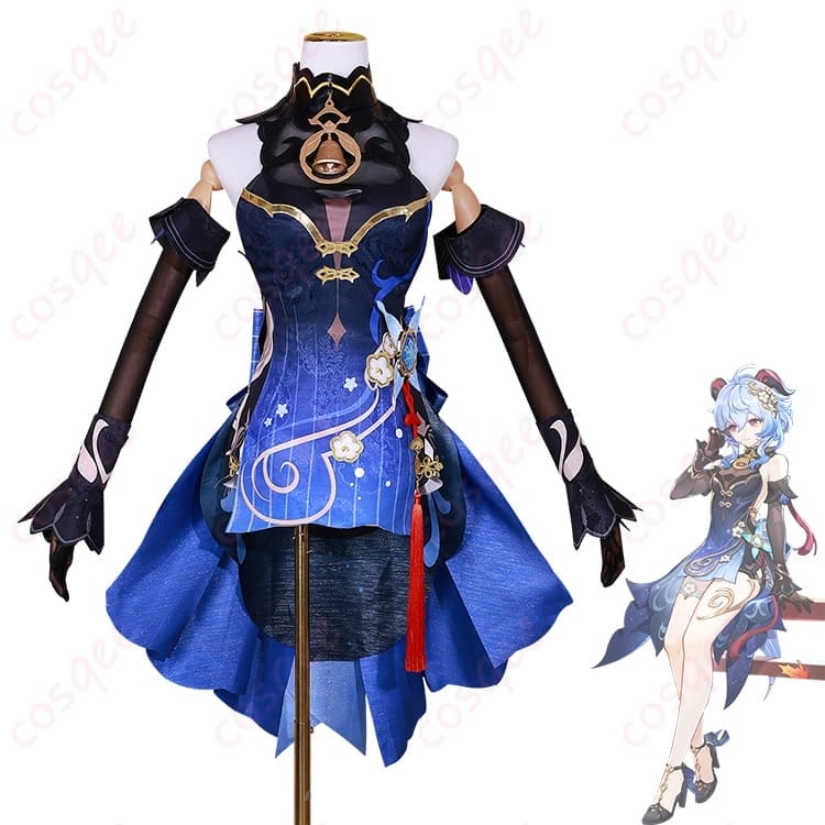 原神 甘雨 玄玉瑶芳 コスプレ衣装 ときめく華やか刺繍で写真映え、軽やかに着こなせる - 1枚目の画像