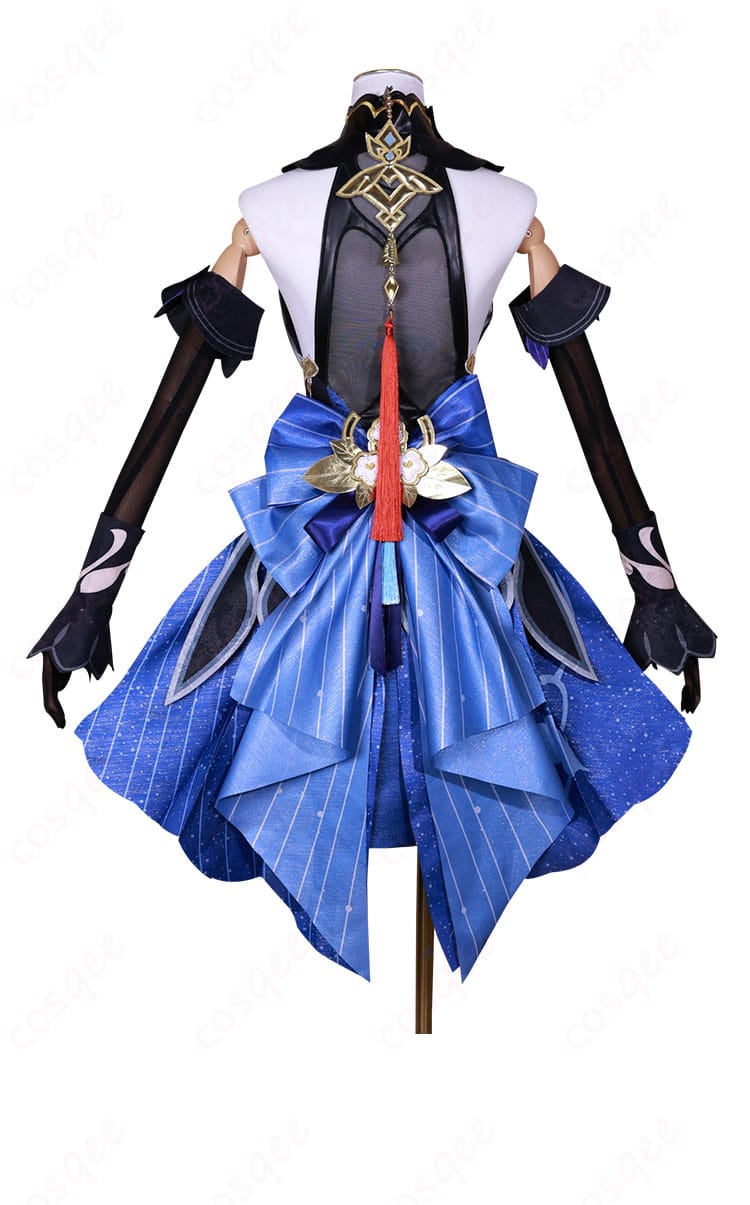原神 甘雨 玄玉瑶芳 コスプレ衣装 背面デザイン 高品質再現