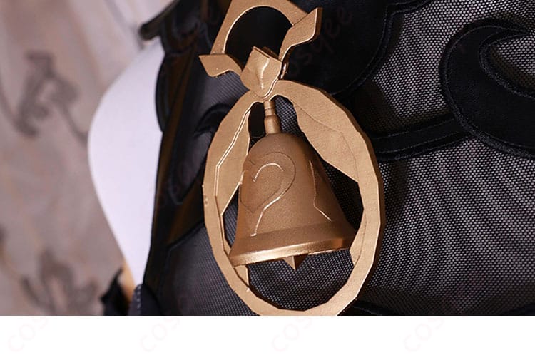 原神 甘雨 コスプレ衣装 胸元ベル装飾 ディテールアップ 玄玉瑶芳