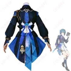 原神 行秋 竹身雨化Ver. コスプレ衣装 端正で知的、写真映えする装飾一式付き - 2枚目の画像（サムネイル）
