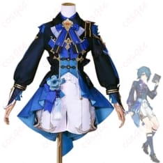 原神 行秋 竹身雨化Ver. コスプレ衣装 端正で知的、写真映えする装飾一式付き - 1枚目の画像（サムネイル）