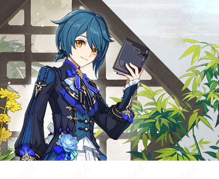 原神 行秋 コスプレ衣装 竹身雨化Ver. 着用イメージ 全身ショット|COSCLT