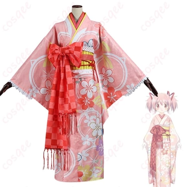 魔法少女まどか☆マギカ 鹿目まどか 晴着Ver. コスプレ衣装 上品で可憐な和装風デザイン