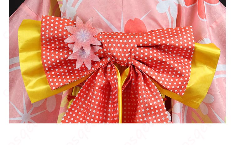 コスプレ衣装 背面リボン&装飾アップ 鹿目まどか 晴着 美観チェック