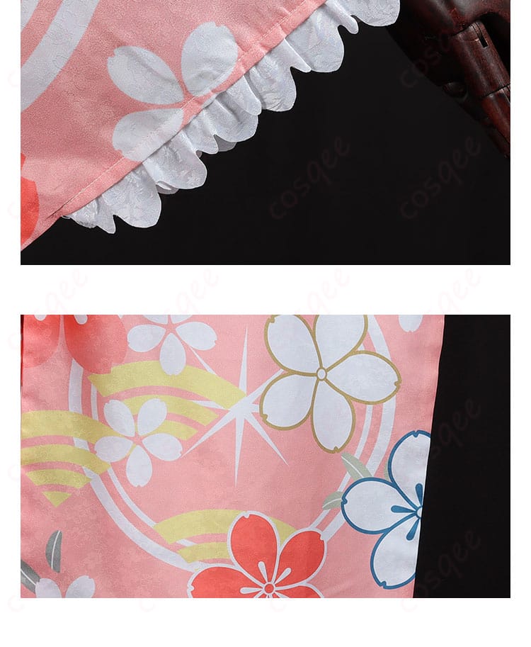 晴着 コスプレ衣装 袖口刺繍ディテール 鹿目まどか 質感確認