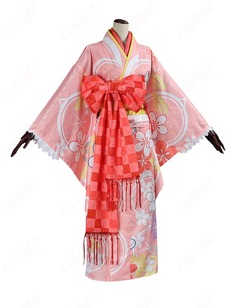 鹿目まどか 晴着 コスプレ衣装 側面シルエット 動きやすさチェック まどマギ