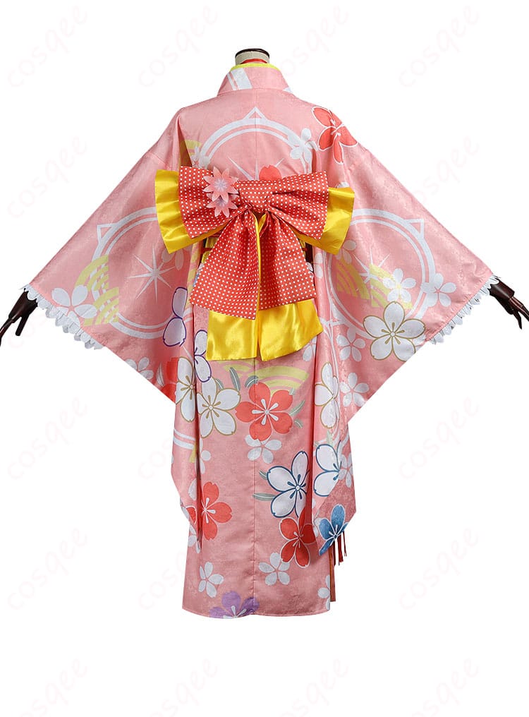 鹿目まどか 晴着 コスプレ衣装 背面デザイン 360度再現 まどマギ