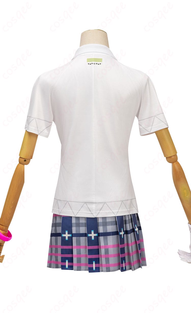 エスパーミク コスプレ衣装 背面図。背中部分も忠実に再現し、ディテールにこだわった仕上がり。