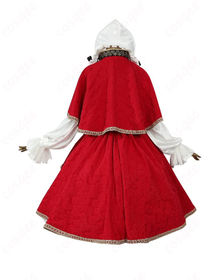 ローゼンメイデン 真紅 コスプレ衣装の背面画像。背中のデザインとディテールが忠実に再現されています。