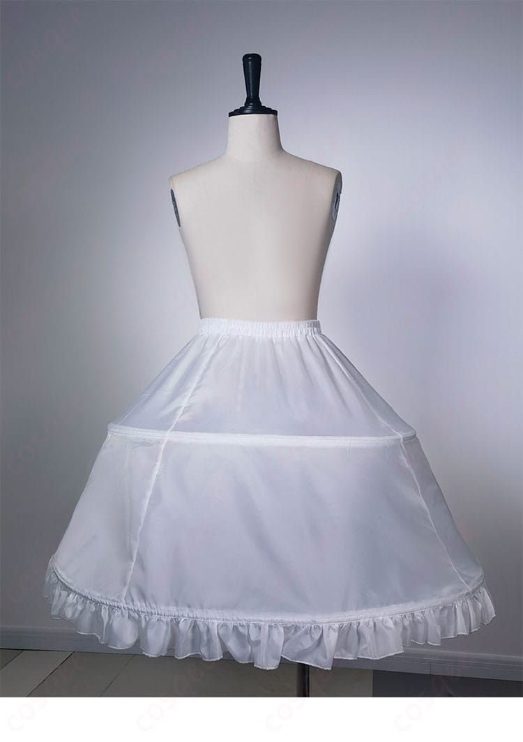 真紅 コスプレ衣装の白色内裙。衣装の基本部分として、快適で美しいシルエットを提供します。