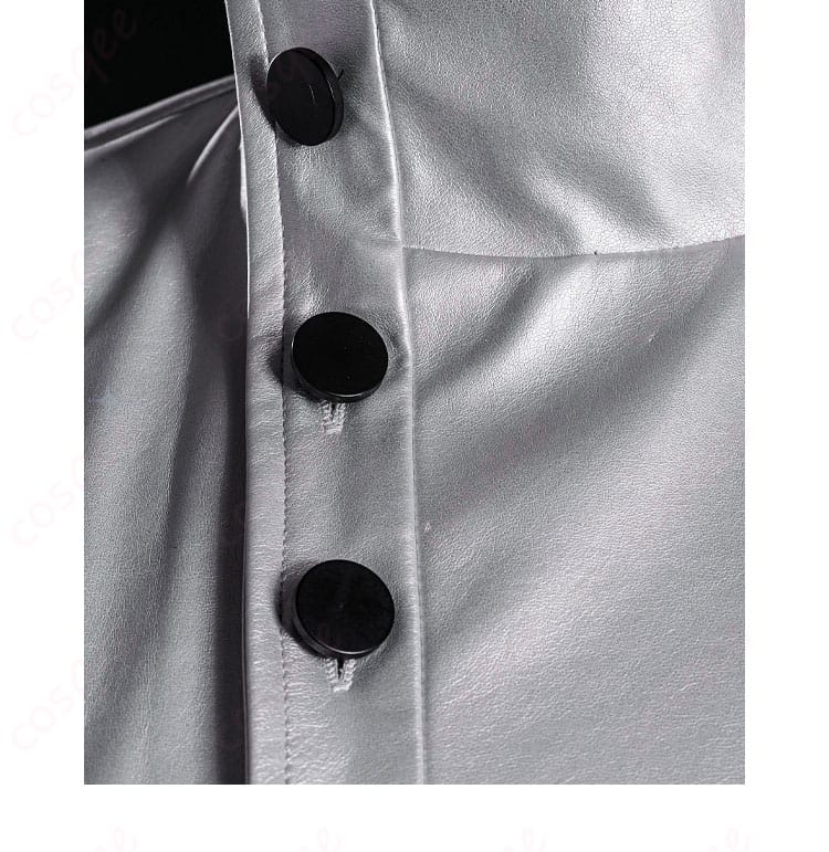 骨董商(戚十一) コスプレ衣装の門襟ボタンのディテール