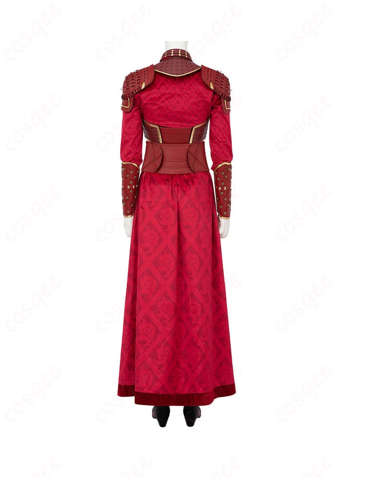 ヘラコスプレ衣装の背面デザイン、細部まで忠実再現。