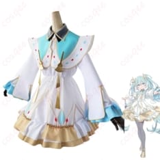 初音ミク 2023クリスマス コスプレ衣装 きらめく華やかデザインで写真映えを狙える一着 - 2枚目の画像（サムネイル）