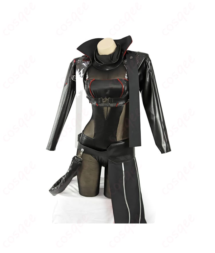 勝利の女神:NIKKE 紅蓮 コスプレ衣装 ブラックシャドウの正面画像。高い再現度で、キャラクターの魅力を引き立てるディテールが特徴。コスプレ通販COSCLTで購入可能。