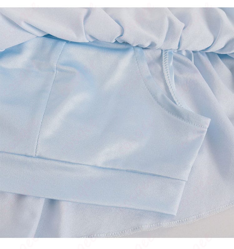 星野アイの青いビスチェコスプレ衣装内搭部分。快適さとデザインが融合。