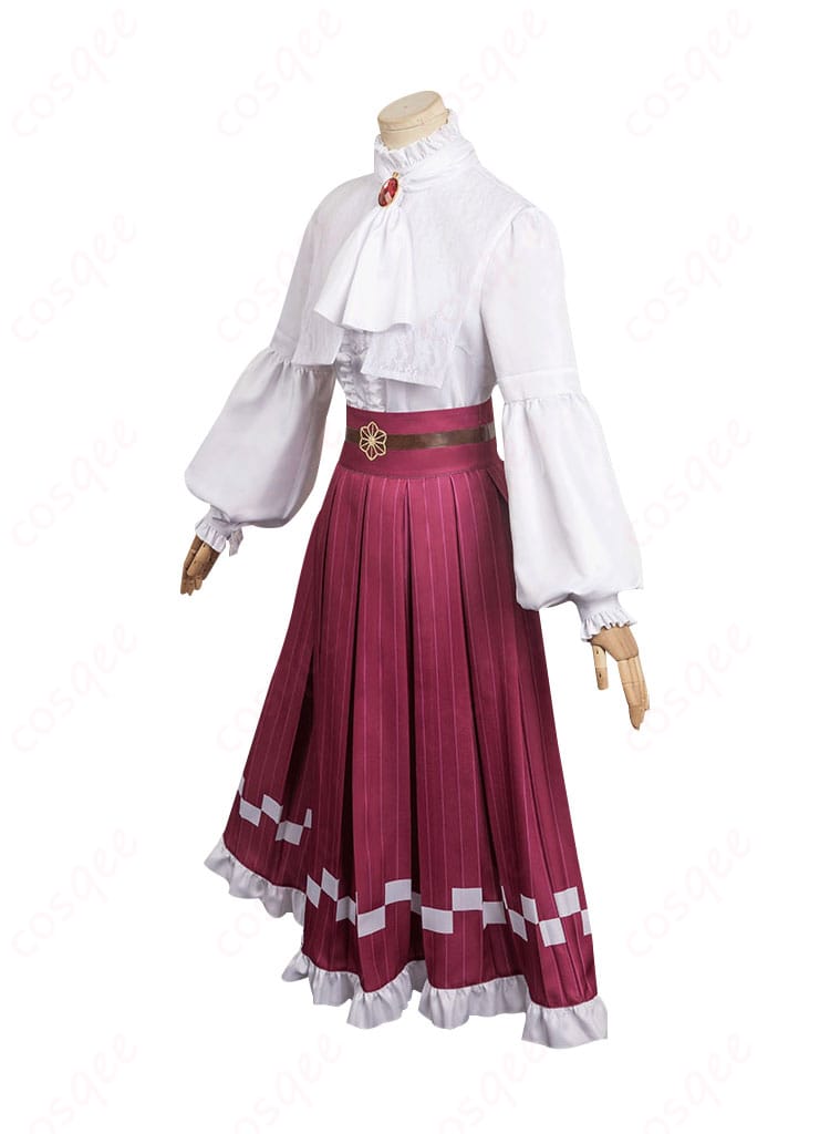 鬼滅の刃 竈門禰豆子 コスプレ衣装の左側面。細部までこだわったデザインで、リアル感あふれる衣装です。