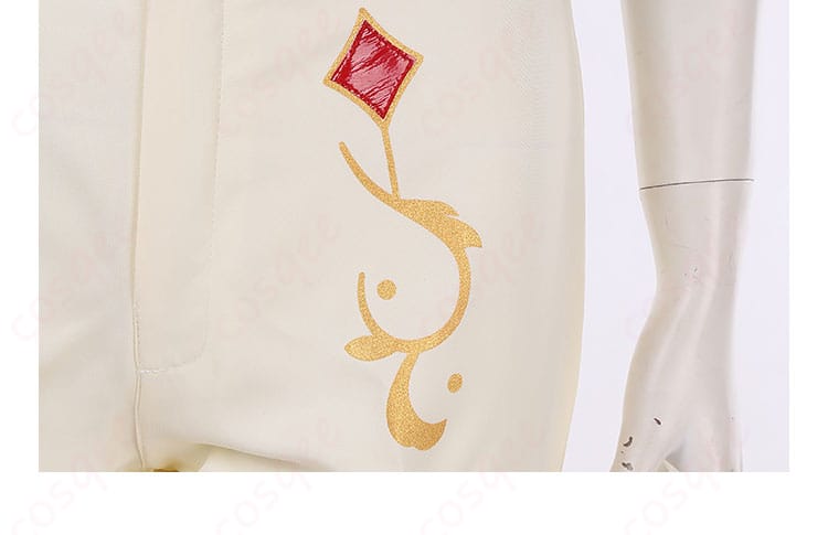 あんさんぶるスターズ!! 日々樹渉 コスプレ衣装 春雷*謳歌のテンペストのパンツのレッグデザイン。スタイリッシュな装飾が目を引きます。