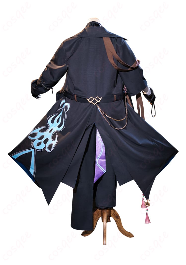 原神 魈 コスプレ衣装 背面装飾のディテール。細かな刺繍と装飾がポイント。